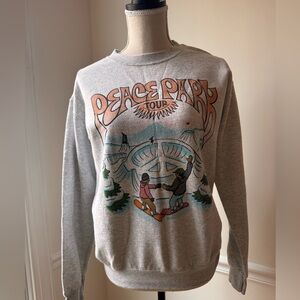 Woodward Peace Park Tour Ski/Snowboard Gray Sweatshirt SM